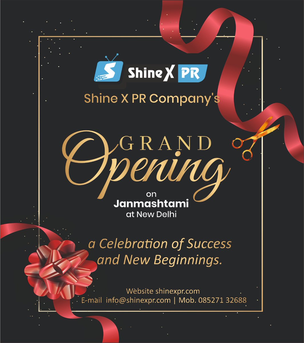 #ShineXPRGrandOpening 🌟
Celebrating Success and New Beginnings on this auspicious #Janmashtami! 🎉🎊 #PRCompany #SuccessStory