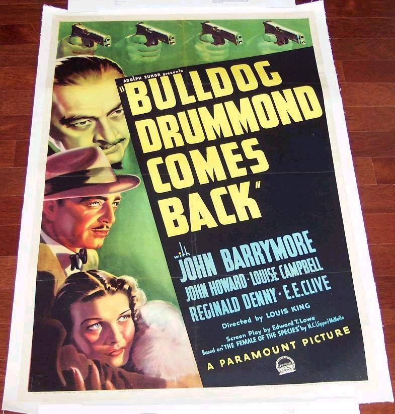 @TalkingPicsTV YES @TalkingPicsTV are going to screen the BEST Bulldog Drummond film in the series, 'Bulldog Drummond Comes Back.' No spoilers but #JohnBarrymore has 3 roles in it!! Showing today at 6.35pm and recommendation for #FilmOfTheDay