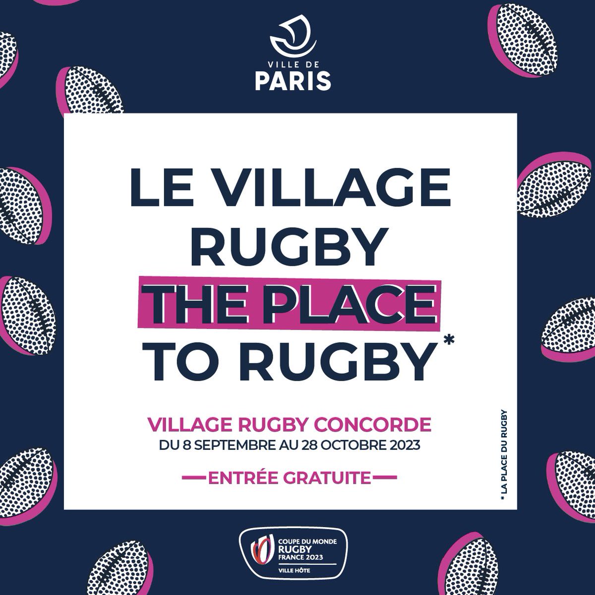 BOCQUET CAROLINE 🍒 (@bocquetcaroline) on Twitter photo 🚨🏉 <a href="/com1poissonprod/">COMME UN POISSON DANS L'EAU PRODUCTIONS</a> sera l’agence de relations publiques du village 🏉 🇫🇷 de la concorde aux côtés de la ville de Paris.
Retrouvez-nous à partir du 8 septembre sur le village 100% rugby de la Place de la Concorde
#evenementiel #rugby #relationspubliques #rwc2023 🚨🏉 <a href="/com1poissonprod/">COMME UN POISSON DANS L'EAU PRODUCTIONS</a> sera l’agence de relations publiques du village 🏉 🇫🇷 de la concorde aux côtés de la ville de Paris.
Retrouvez-nous à partir du 8 septembre sur le village 100% rugby de la Place de la Concorde
#evenementiel #rugby #relationspubliques #rwc2023