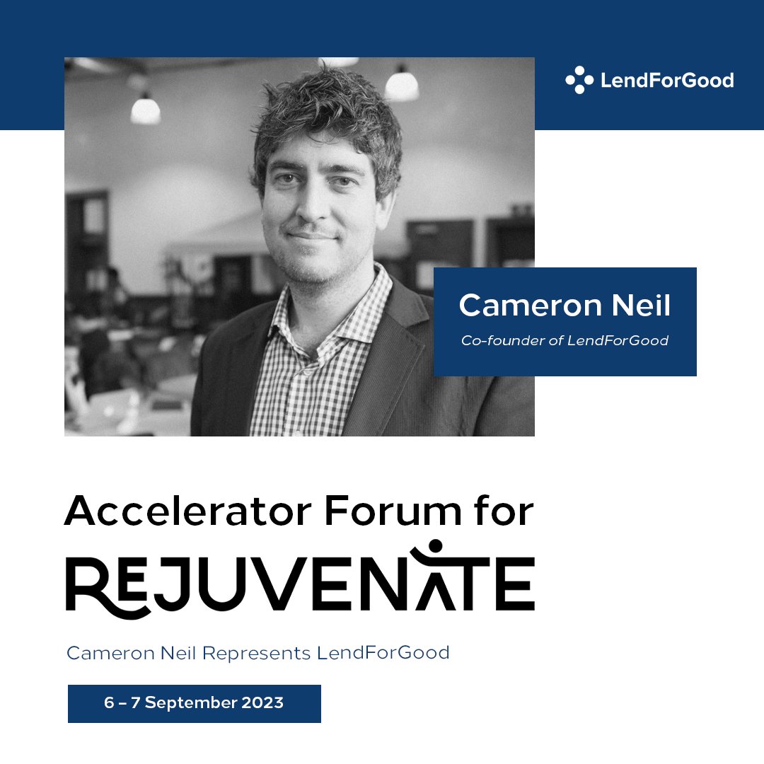LendForGood (@lend4good) on Twitter photo Our co-founder, <a href="/CameronNeil/">Cameron Neil</a>, will be representing LendForGood at the Accelerator Forum for #Rejuvenate, offering access to #funding through our platform for community-led initiatives that resonate with the needs of rural communities. Learn how➡️ lendforgood.com.au Our co-founder, <a href="/CameronNeil/">Cameron Neil</a>, will be representing LendForGood at the Accelerator Forum for #Rejuvenate, offering access to #funding through our platform for community-led initiatives that resonate with the needs of rural communities. Learn how➡️ lendforgood.com.au