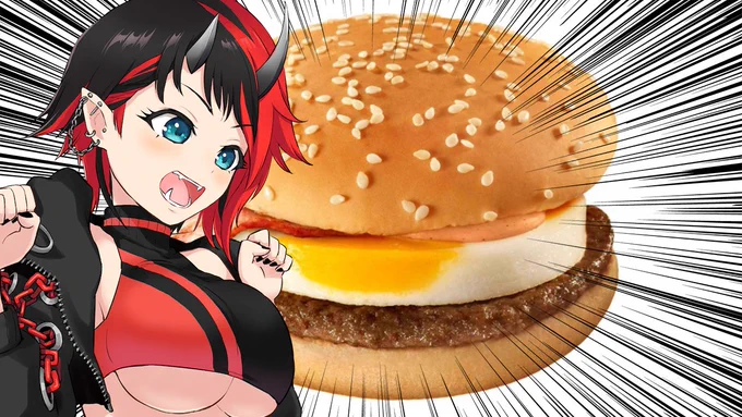 23:00~実写カメラ配信で作らせていただきます▽今日から月見バーガー販売らしいから俺が作るわ 