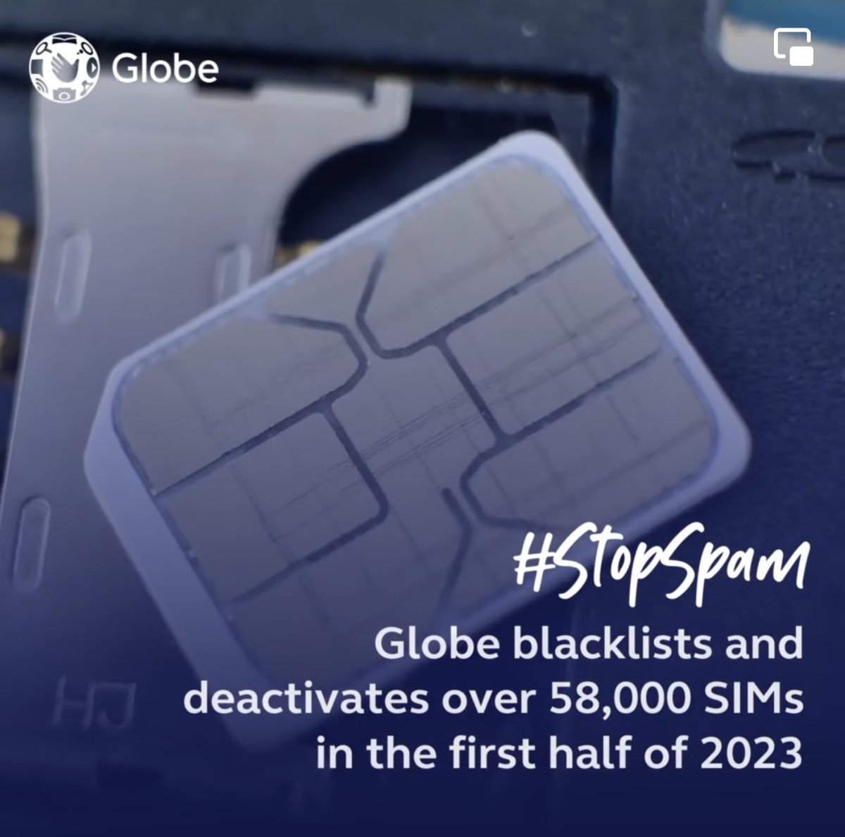 FifthSolomon's tweet photo. Daming SCAMMERS ngayon!! Kaliwaโt kanan ang text messages! Thanks @enjoyGLOBE for continuing to keep digital spaces safer para sa lahat by blocking over 58,000 fraudulent SIMs in the first half of 2023.
https://t.co/jkAGQXRMsy
#StopSpam #StopScam #MakeITSafePH https://t.co/jKeDdKbFHR