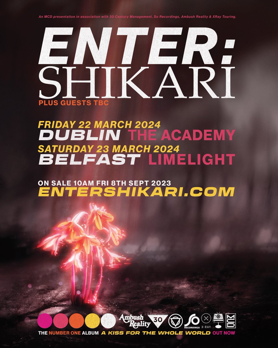 𝗝𝗨𝗦𝗧 𝗔𝗡𝗡𝗢𝗨𝗡𝗖𝗘𝗗/𝗪𝗜𝗡 𝗧𝗜𝗖𝗞𝗘𝗧𝗦 🧨❤️‍🔥 Award winning UK Alt-Rock band <a href="/ENTERSHIKARI/">ENTER SHIKARI</a> have announced their return to The Limelight on Saturday 23rd March!

For a chance to win : 𝗥𝗘𝗧𝗪𝗘𝗘𝗧 &amp; 𝗧𝗔𝗚 𝗬𝗢𝗨𝗥 +𝟭

🎟 Tickets on sale Friday at 10am