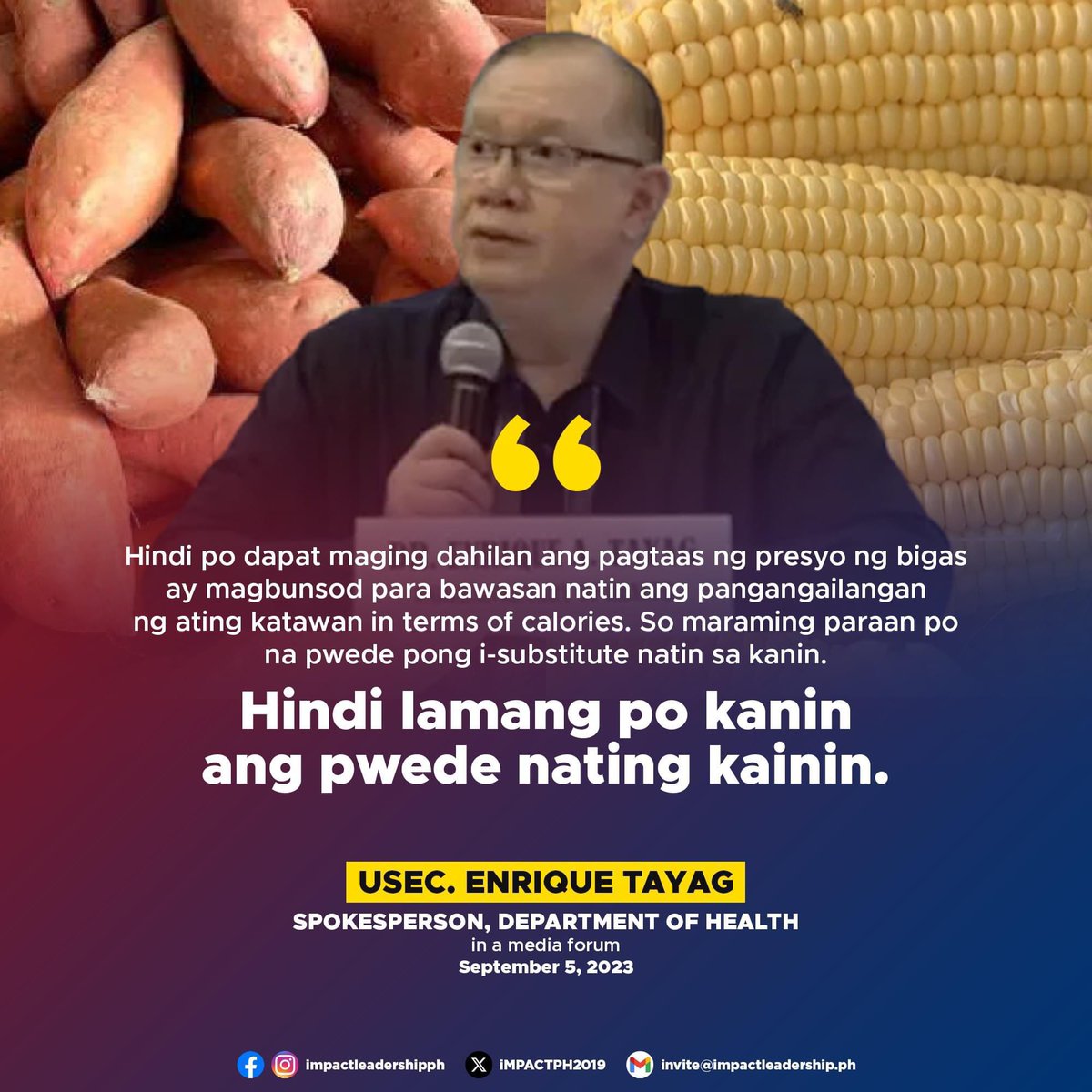 nabunturanguy's tweet photo. Dhay, pwede siguro di na manghada, magjakilubebang na lang.  Pero ang kanin, wawalain mo sa diet ng mga Pinoy? Gusto mo ba ng giyera patani lokah ka? https://t.co/LTUVskoaHv