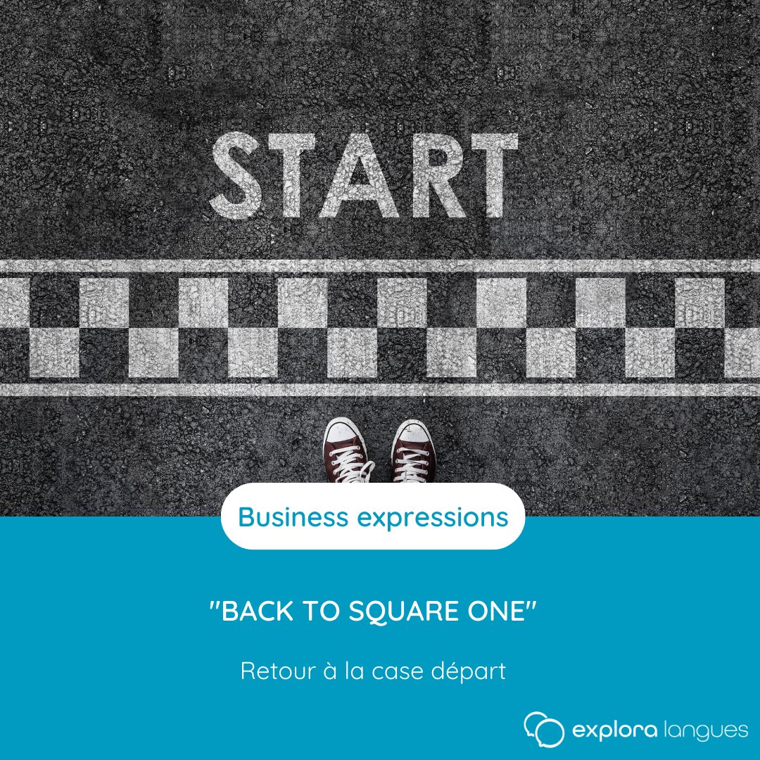 ExploraLangues's tweet image. 📃Business Expressions
Cette expression signifie que nous recommençons quelque chose parce qu’une tentative précédente a échouée.
#anglais #business #anglaisbusiness #formationsnice #nice06 #anglaispro #formationsanglais