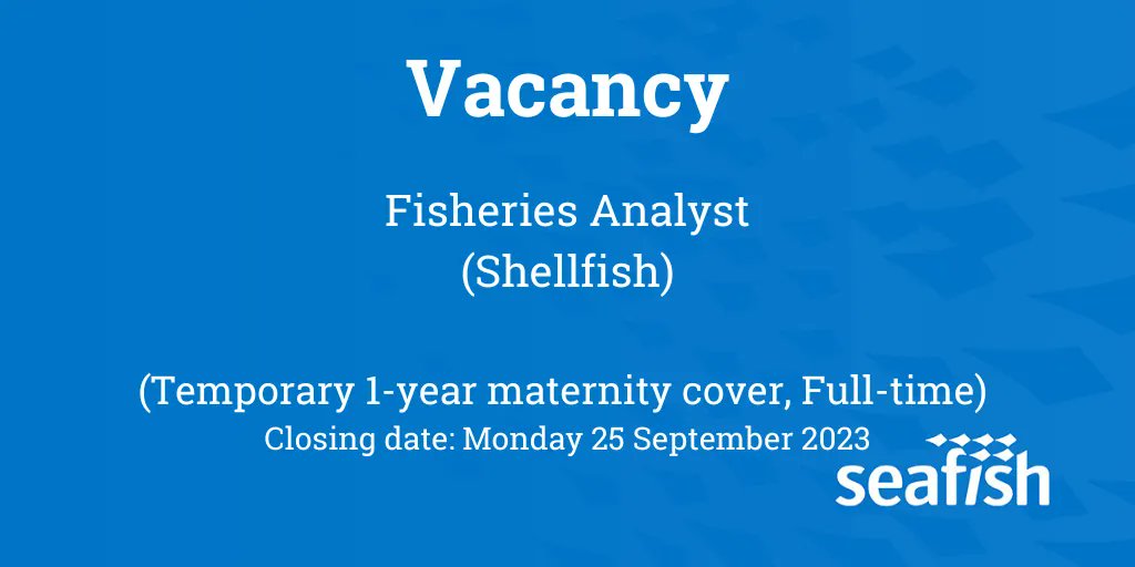 We have 3 exciting opportunities to join our Fisheries Management team and play a central role in the sustainable management of UK fisheries. Click here buff.ly/3sJDYZg to find out more about our Fisheries Analyst roles.