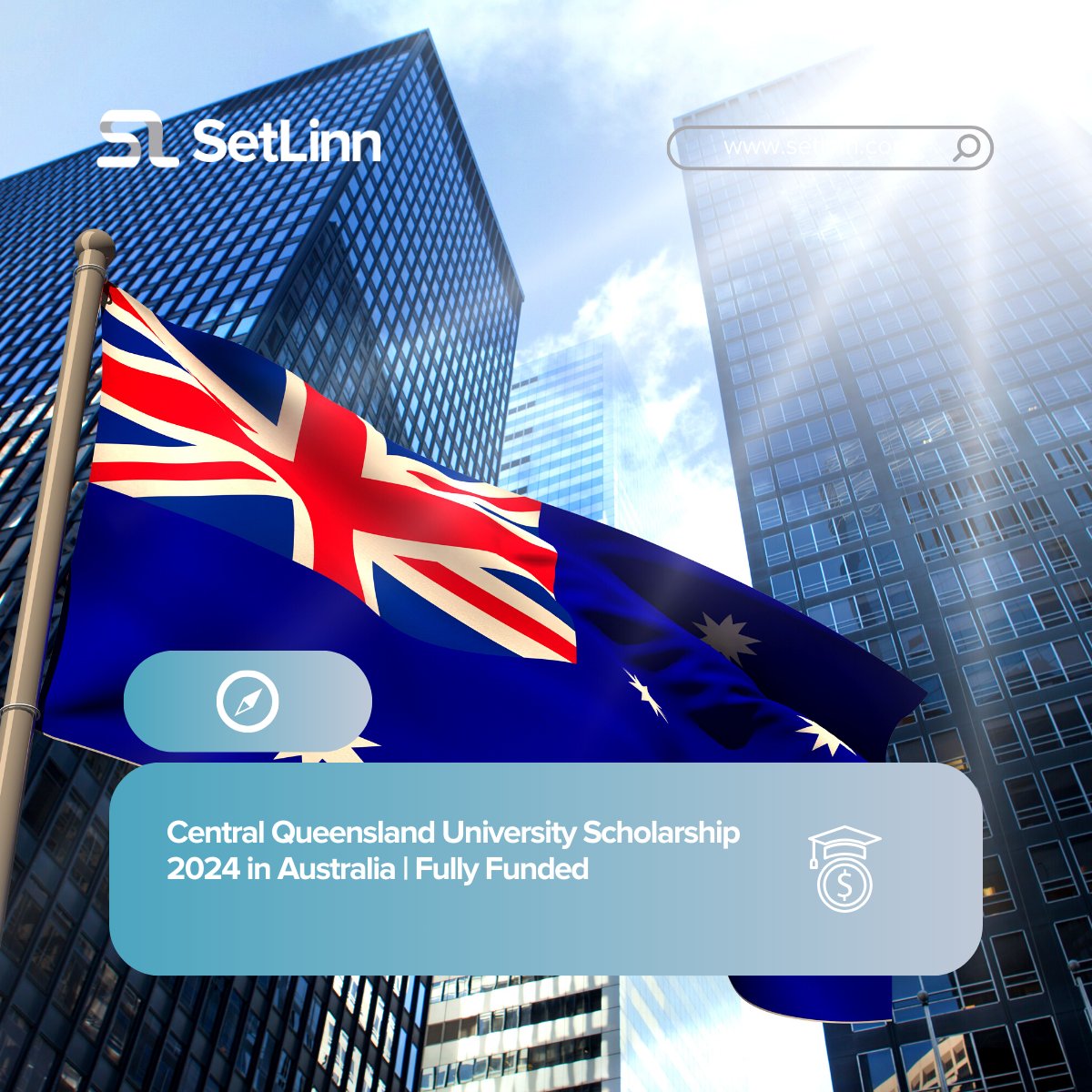 SetlinnOfficial's tweet photo. Central Queensland University Scholarship 2024 in Australia | Fully Funded

University: Central Queensland University
Degree: Master &amp; Ph.D
Deadline: September 29, 2023
Full Tuition Fee
Living stipend paid at the rate of $32,000 per annum

Apply Here👇
https://t.co/MLcyvXEnWB https://t.co/gd9MspvIpA