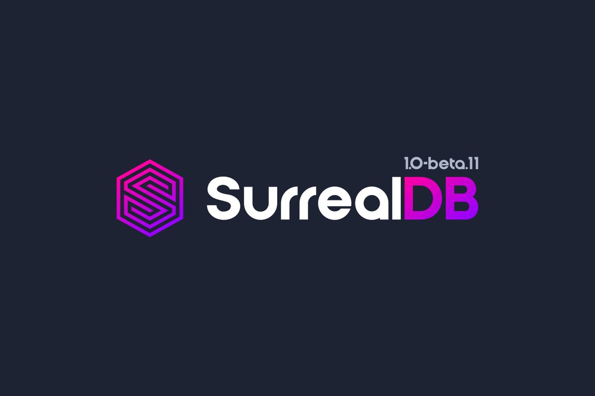 SurrealDB's tweet photo. SurrealDB beta 11 is available!🚀
This release brings important bug fixes, and even introduces some awesome new features! 🐛💜😎
https://t.co/DBBYbCbfc4
#SurrealDB #beta11 #database #newrelease https://t.co/NBtimRR6eC