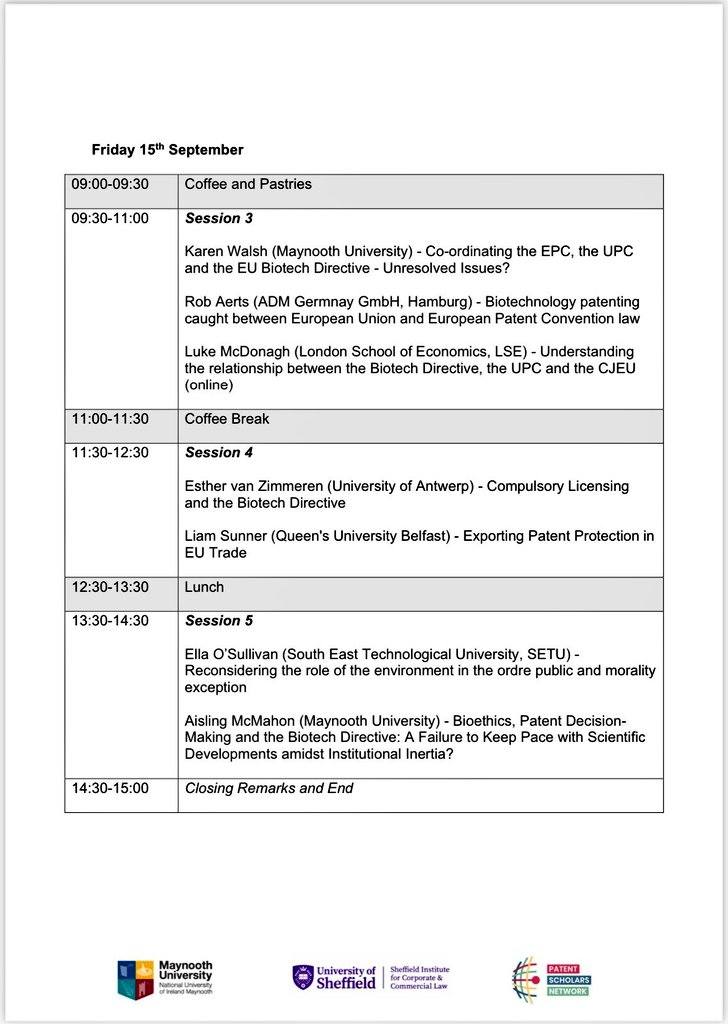 UK & Ireland Patent Scholars Network tweet media