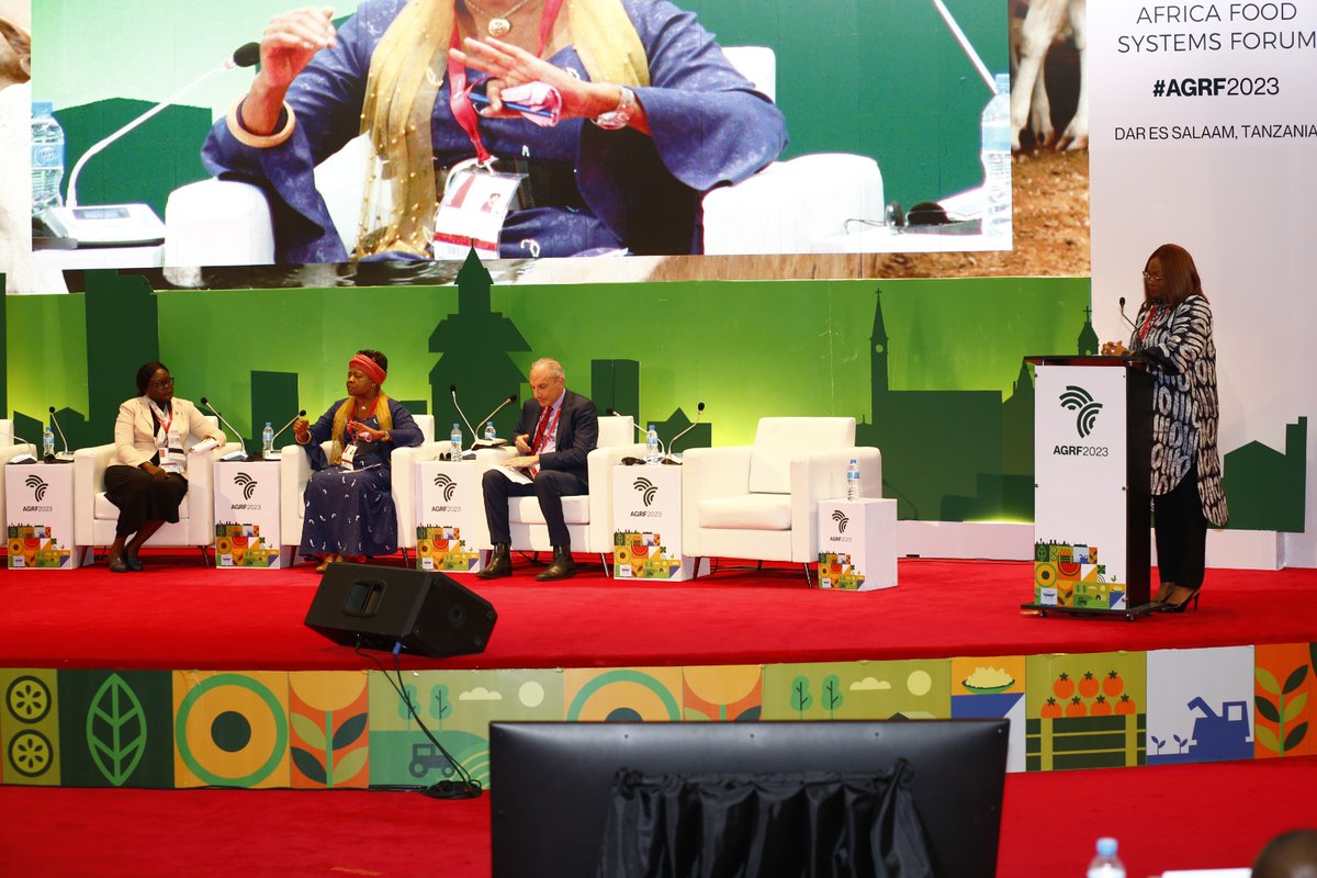Day 2 | #AGRF2023  #KilimoTanzania #WAYA2023 
End of Dialogue | The Status of Women in #FoodSystems & State of #Nutrition & #Sustainablediets

✅ Women need access to land
✅ Promote indigenous food/crops
✅ Adoption of better farming practices
✅ Our health begins with good food
