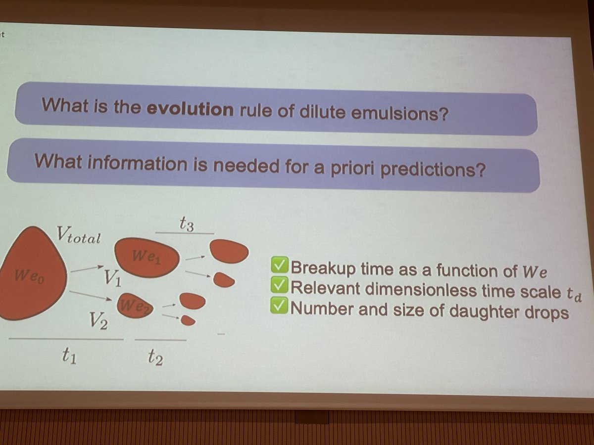 detlef_lohse's tweet photo. Euromech Turbulence Conference #ETC18 in Valencia: @marcavila81 giving an outstanding talk on splitting droplets in turbulent emulsions. Great numerical simulations and deep insight into the process. https://t.co/p7xZjw5VyK