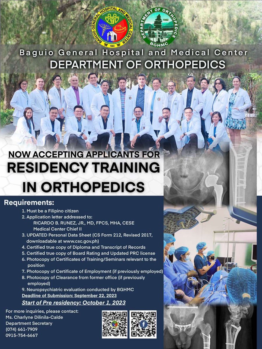 NikkoVillaroman's tweet photo. Apply na! 
#BGHMC
#Orthopedics https://t.co/EfnrVdG6iI