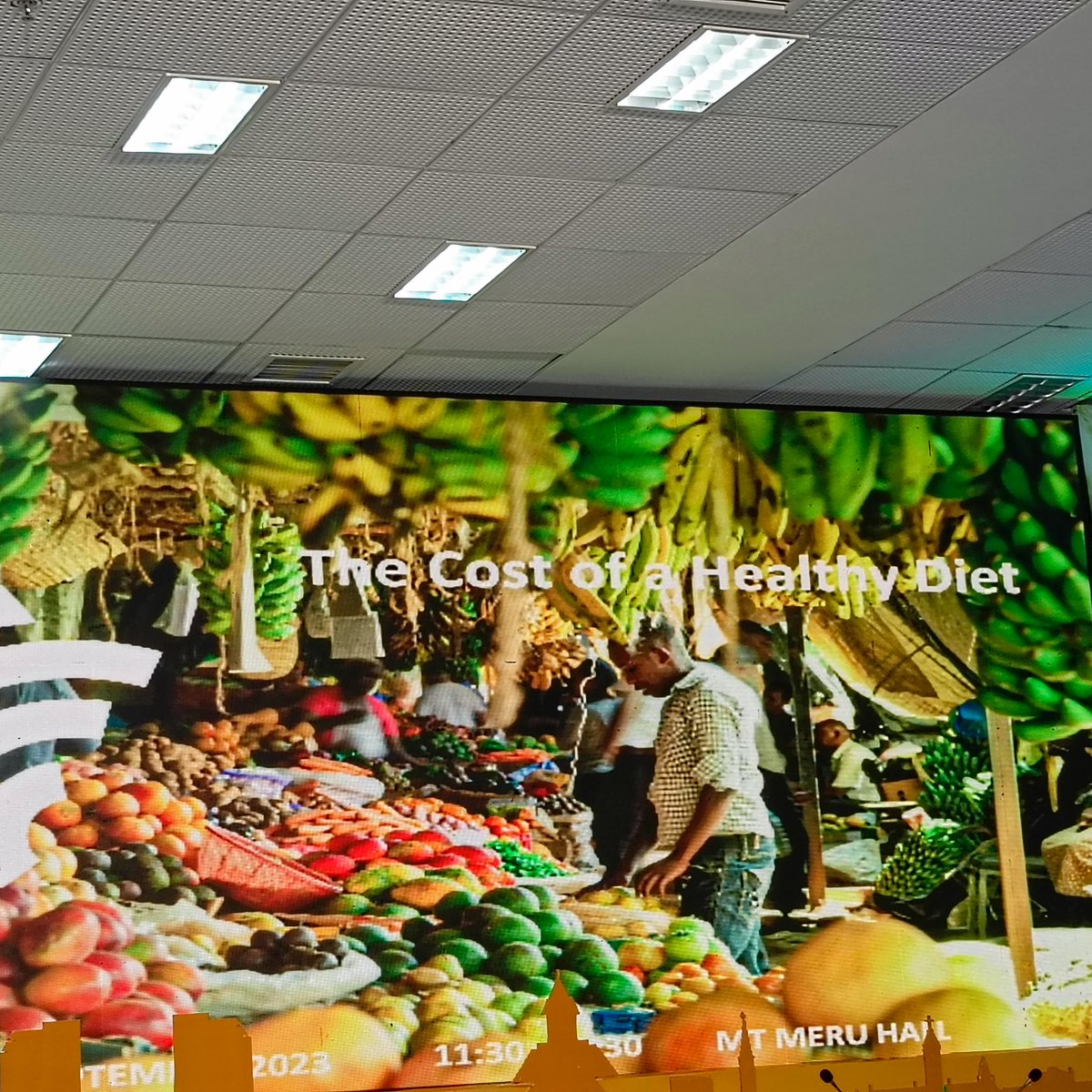 What does it cost to have a healthy diet in the era of climate change? Discussions going down @ Mt Meru Hall, #Agenda2030 @AGRA_Africa @FAO #AGRF2023 #AGRAImpact #agriculture