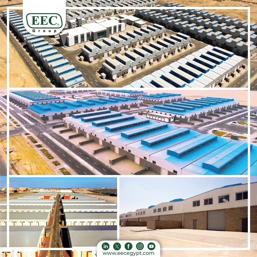 EEC_Group_'s tweet photo. لدينا الخبرة في إنشاء المدن الصناعية من خلال تنفيذ أعمال البناء المتكاملة (الاعمال المدنية و الاعمال الكهربائية والميكانيكية، والتصنيع وتوريد الهياكل المعدنية) 
وأهم المدن الصناعية للمشروعات الصغيرة والمتوسطة التي قمنا بتنفيذها ��ي أسوان، وسوهاج، بدر، ومدينة الأثاث بدمياط. https://t.co/pAMv9FgBKl
