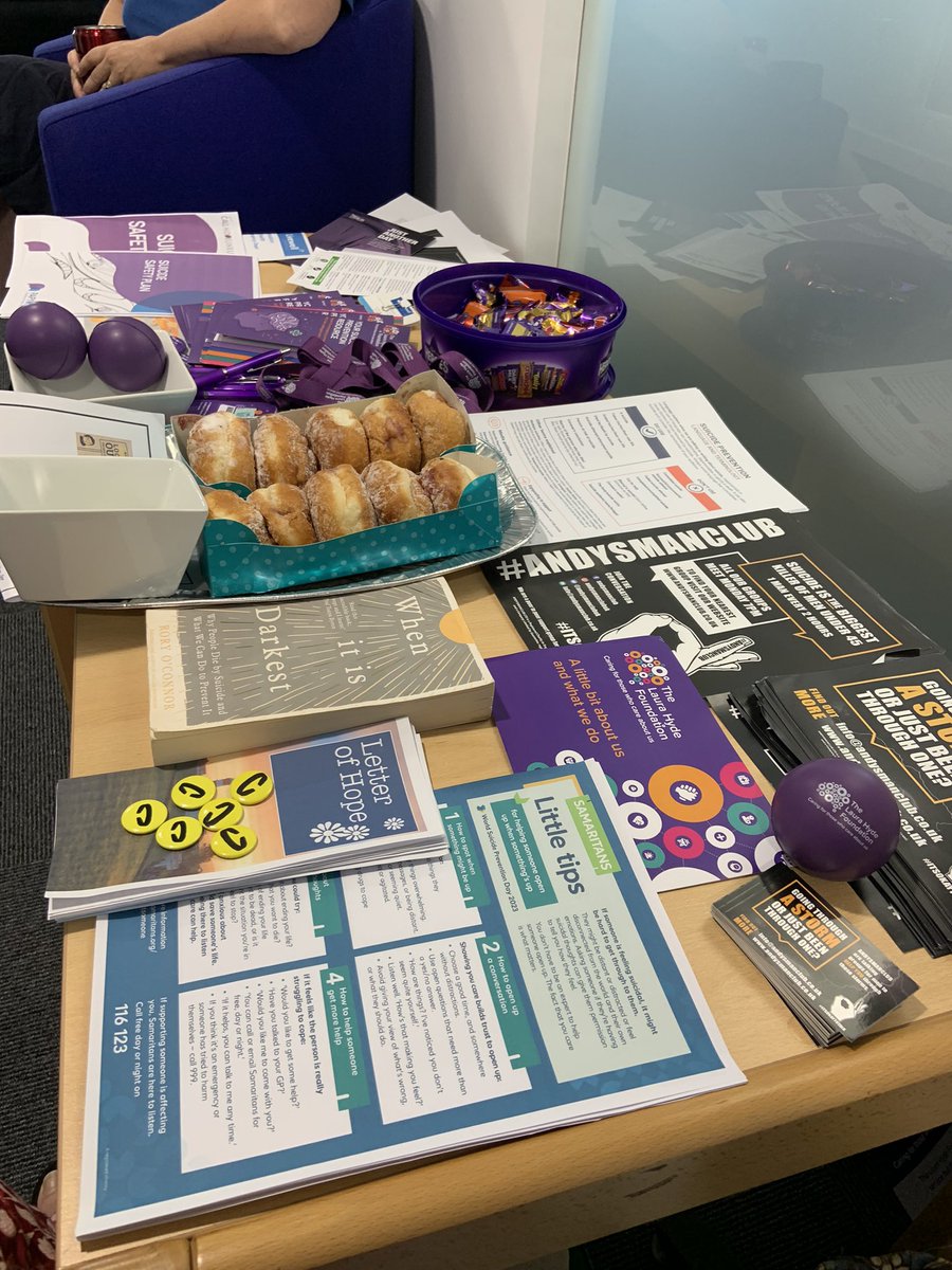 At @livewellsw training department today to share some local, national and international information about Suicide prevention and wellbeing. 
#SuicidePreventionAwarenessMonth 
@Camerados_org (sneaking you guys in!)
@AndysmanclubP 
@suicideresearch @samaritans