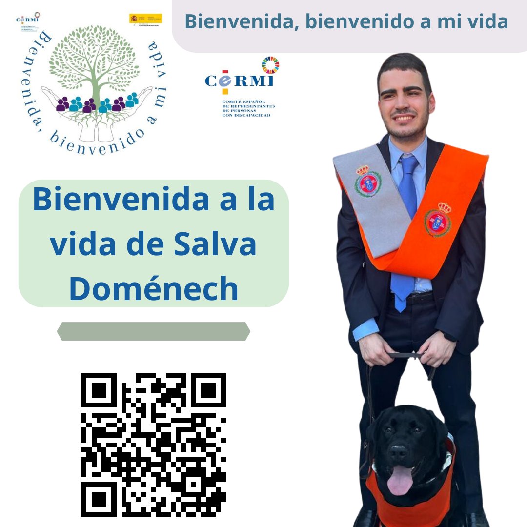 Cermi_Estatal's tweet photo. “Bienvenida y bienvenido a mi vida”
Bienvenida a la vida de Salvador Doménech Miguel
👇
https://t.co/1NYlRJGx1R
#DELETECapacitismo #SOSDiscapacidad
@Cermi_Estatal
@sdomenechmiguel https://t.co/uZZSA0or1L