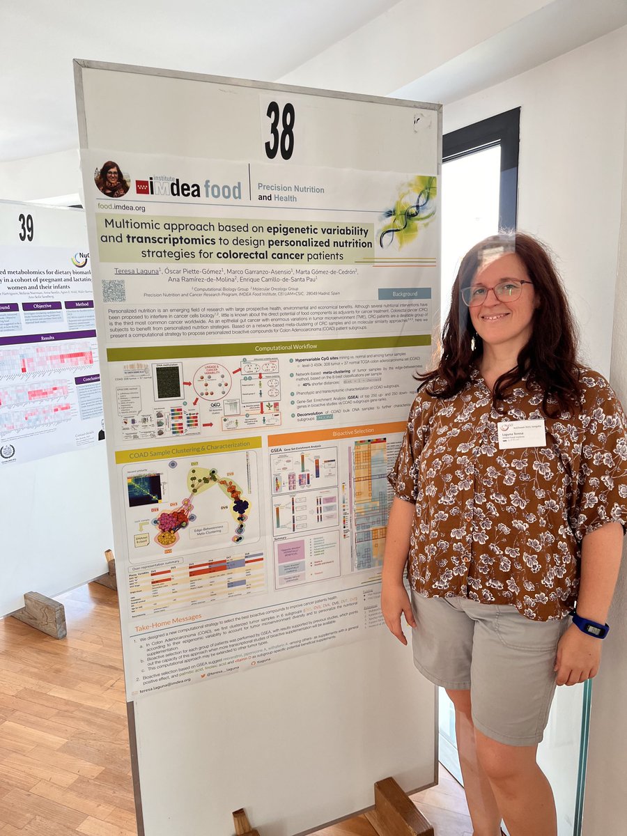 Today I present my recent work in personalized nutrtion for cancer patients at #NuGOweek2023 ⁦@ImdeaAlimenta⁩ ⁦<a href="/esantapau/">Enrique Carrillo</a>⁩