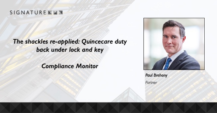 Partner Paul Brehony examines the recent landmark UKSC judgment in Philipp v Barclays Bank UK PLC, putting the wider Quincecare duty back under lock and key. Read Paul's article, published in Compliance Monitor, here: rb.gy/e7mw6

#Fraud #PaymentFraud #FinancialCrime