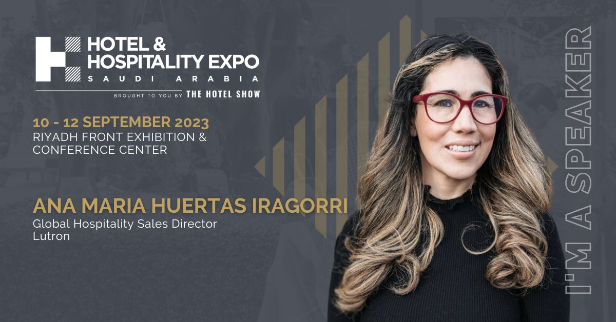 Hotel & Hospitality Expo Saudi Arabia (@hhexposaudi) on Twitter photo We are excited to share that Ana Maria Huertas Iragorri, Global Hospitality Sales Director at <a href="/Lutron/">Lutron Electronics</a>, will be joining us as a speaker at the Hospitality Leaders Summit 2023.
We are absolutely thrilled to welcome Ana once again! Register to attend: bitly.ws/LSHY We are excited to share that Ana Maria Huertas Iragorri, Global Hospitality Sales Director at <a href="/Lutron/">Lutron Electronics</a>, will be joining us as a speaker at the Hospitality Leaders Summit 2023.
We are absolutely thrilled to welcome Ana once again! Register to attend: bitly.ws/LSHY