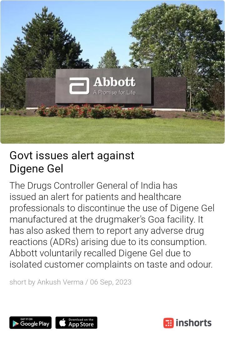 AjayBiswari9's tweet image. #digene #healthadvisory #abbott
shrts.in/Ly1hS
