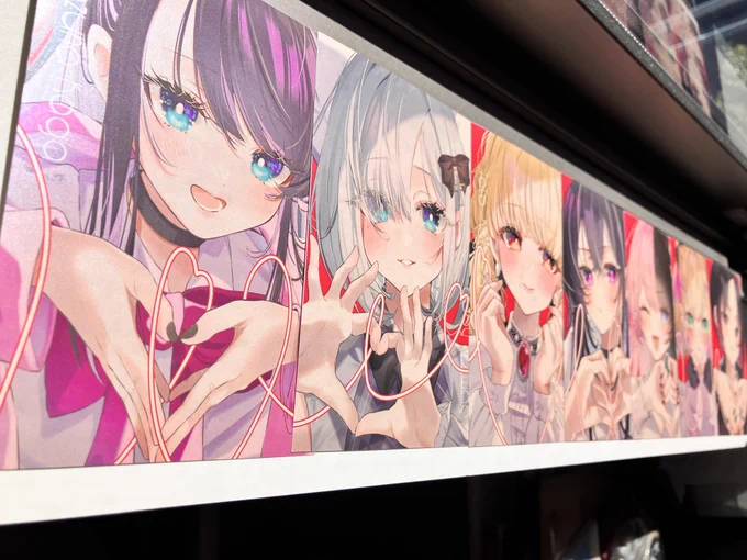 おててハートシリーズはポストカードにもしましたこれもキラつや#VGGC6th #VGGC 