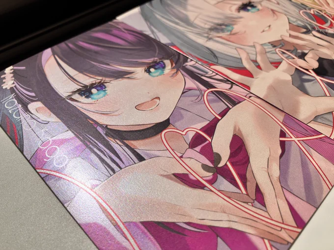 おててハートシリーズはポストカードにもしましたこれもキラつや#VGGC6th #VGGC 