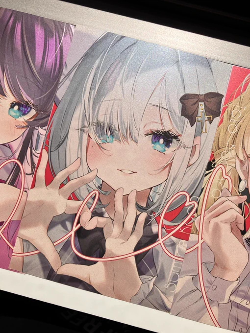 おててハートシリーズはポストカードにもしましたこれもキラつや#VGGC6th #VGGC 