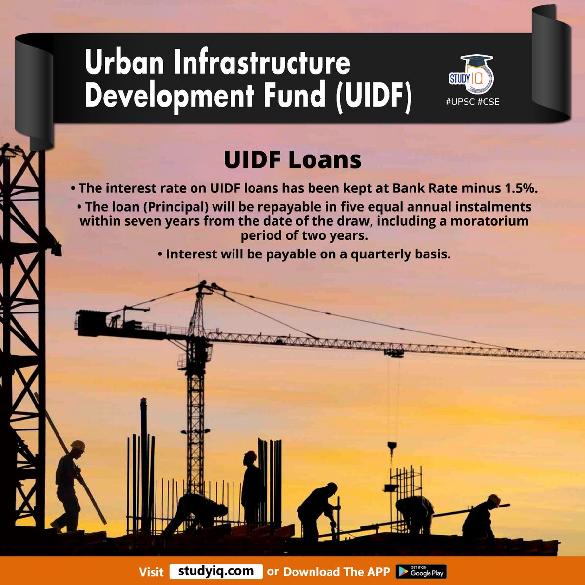 upsciq's tweet photo. Urban Infrastructure Development Fund (UIDF)
#urbaninfrastructuredevelopmentfund #uidf #urbaninfrastructure #fy24 #budget #budget2024 #whyinnews #centralgovt #nationalhousingbank #soildwaste #watersupply #bankrate #upsc #cse #ips #ias https://t.co/cw0pwyMx3f