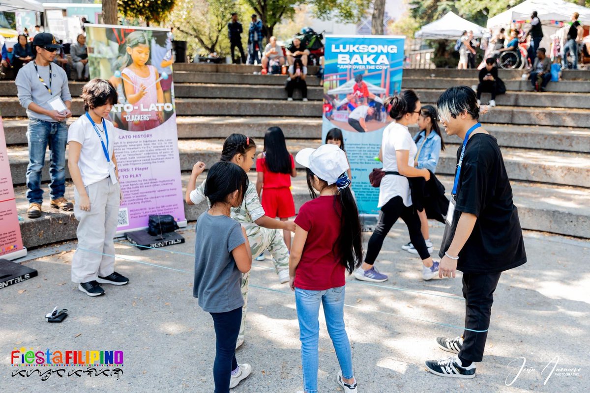 FiestaYYC's tweet image. PLAYSEUM
It was heart-warming to see Filipino children learn and play traditional Filipino games.