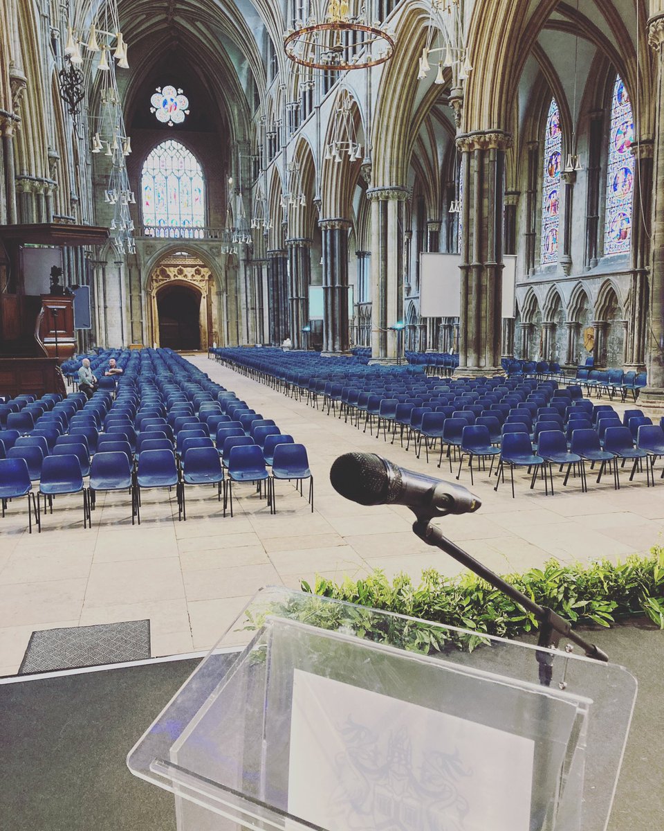 NotSoDaddyCool's tweet photo. This is my view for the next couple of days. Iβm working for the University of Lincoln at their #graduations2023
The Cathedral looks a lot less scary when itβs empty π«£ππ€£π«£π€£π
#announcing #graduations #graduationceremonies #voiceover #voiceofgod #live #livevoiceover https://t.co/zmpSEZatrJ