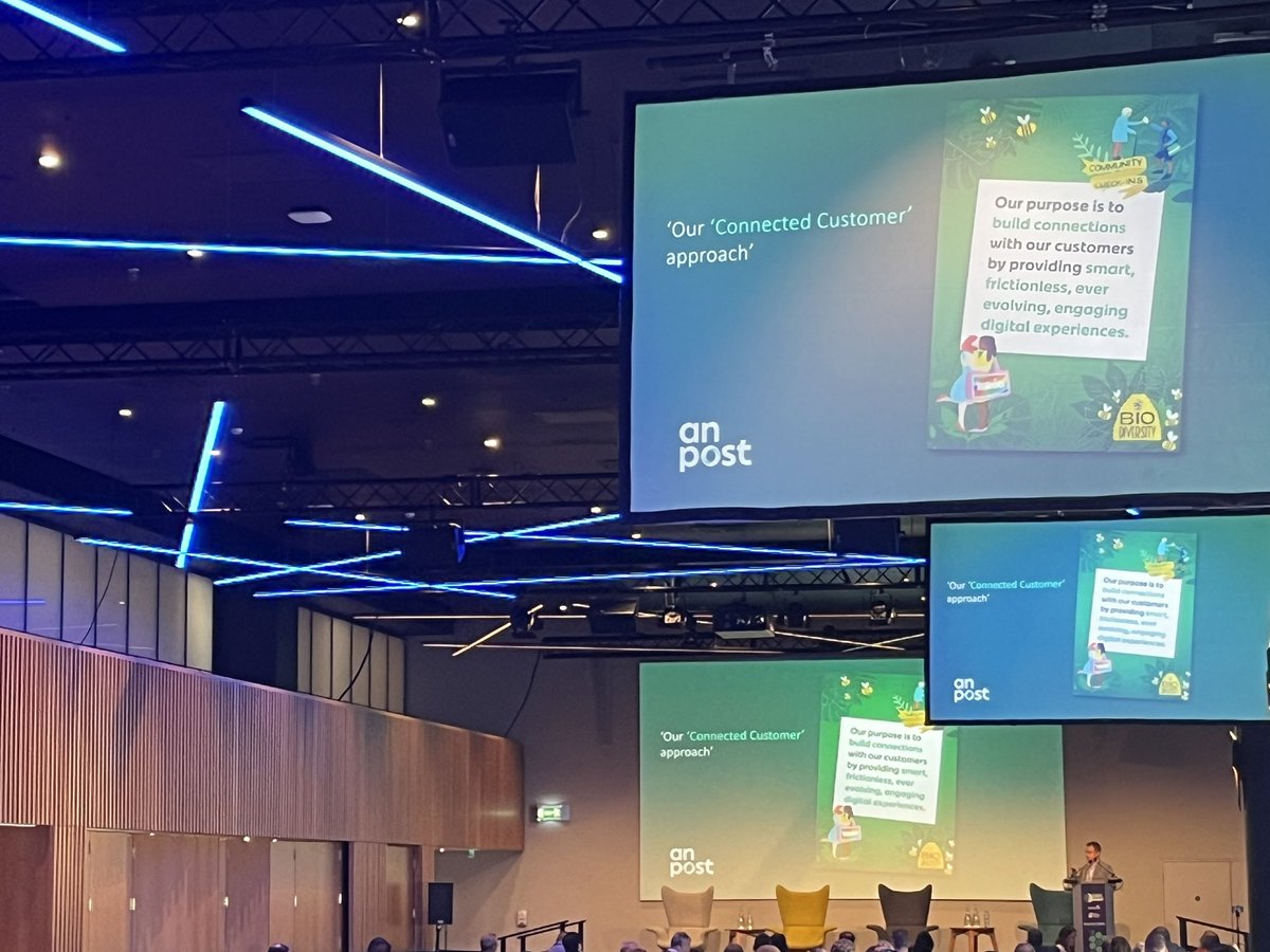 Great start to #dbisummit in @CrokeParkEvents today. Opening by @daracalleary highlighting ‘possibilities’ for business due to tech. Love the appoach @Postvox is taking toward #biodiversity! #businessallstars @aibfallstars