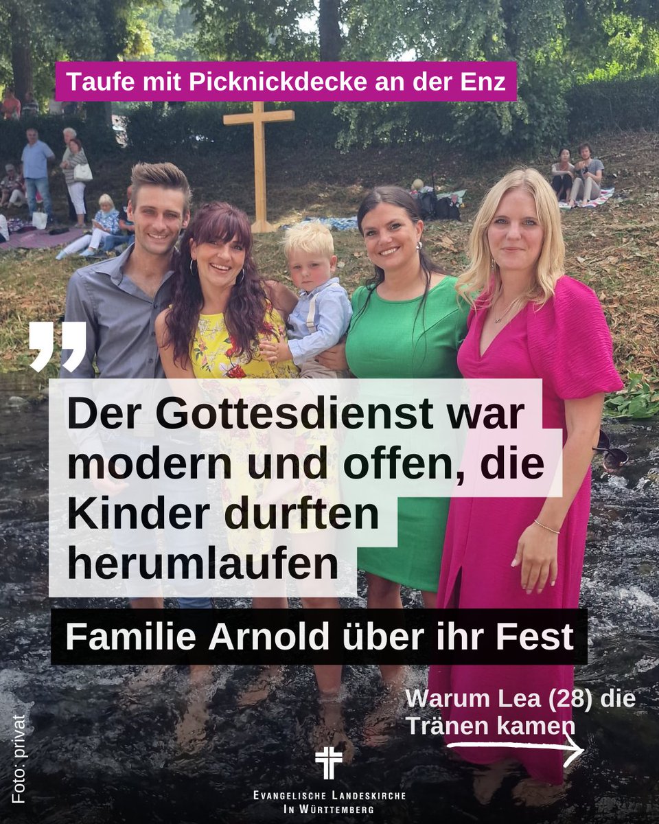 elkwue's tweet photo. Tauffeste im Sommer 2023: Sie waren bunt, bewegend, familienfreundlich und noch vieles mehr. Drei Familien erzählen von ihrem Fest: https://t.co/6B3vrzPsqR
#Taufe #Tauffest #Kinder #Familien #deinetaufe #evangelisch #kirchengemeinden #kirche #evangelisch #glaube #gott https://t.co/TqSk8wwO96