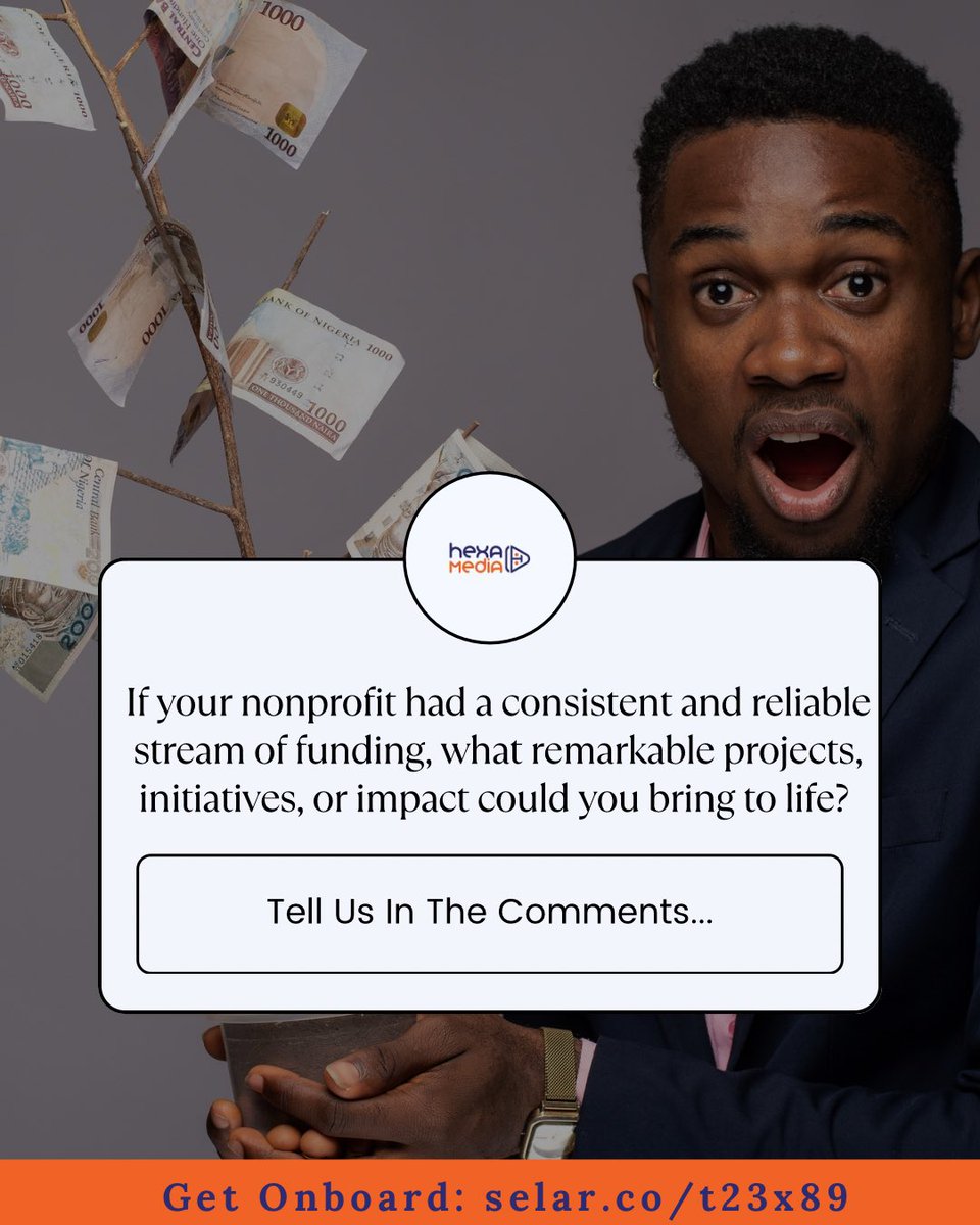 What if funds weren't an issue anymore? 🚀 Imagine the impact you could make!

Join our Online Fundraising Accelerator Program & learn proven strategies to drive results. 📈

Get 49% OFF the Early Bird special! 🌟
Enroll now: selar.co/t23x89 
#OnlineFundraising #AfricaNGO