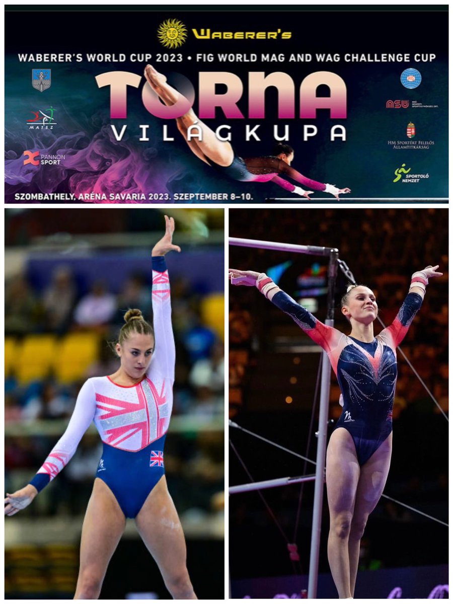 BritishGymnews's tweet image. Safe flight and good luck to Ruby Stacey and Evie Flage-Donovan heading to Hungary this morning for the World Challenge Cup in Szombathely.
Competition begins with qualifications on Friday afternoon 🇬🇧❤️🇬🇧