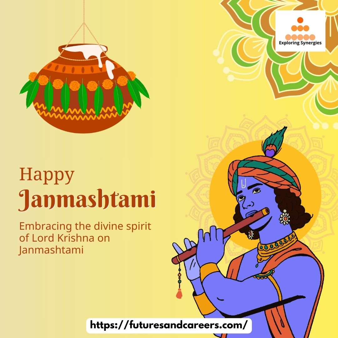 Let the melodies of Krishna's flute fill your heart with joy on this auspicious Janmashtami. Wishing you a day filled with devotion and celebration! 🌼🎵 #Janmashtami #DivineMelodies