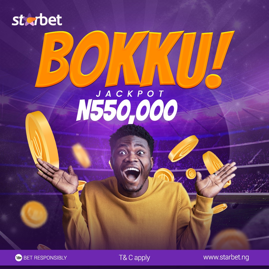 officialstarbet's tweet photo. Play to win the BOKKU jackpot of #550,000 🤯💰. Hurry to the website right away to play Jackpot!!!

Visit https://t.co/qOPVkUjGir to play now.

Bet Responsibly (18+)
------
#Starbet #EveryoneWins
#bet #bettingtips
#jackpot
#WinBigWithUs
#playjackpots https://t.co/nV6VZMFRft