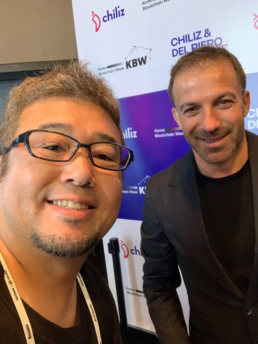 minnapadcom's tweet photo. Check out who we met at Korean Blockchain Week!

@delpieroale @Chiliz
#Minnapad #KoreanBlockchainWeek #KBW2023