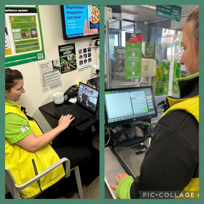 Attensi's tweet photo. New @Attensi checkout training LIVE with our client @asda. Bruce Gibb, ASDA Learning Design Manager, "The reaction from the Goldthorpe store leadership &amp; colleagues has been fantastic, they transitioned from the games to the live environment effortlessly" https://t.co/OOdDYISO4N https://t.co/Xi98uyhzSs