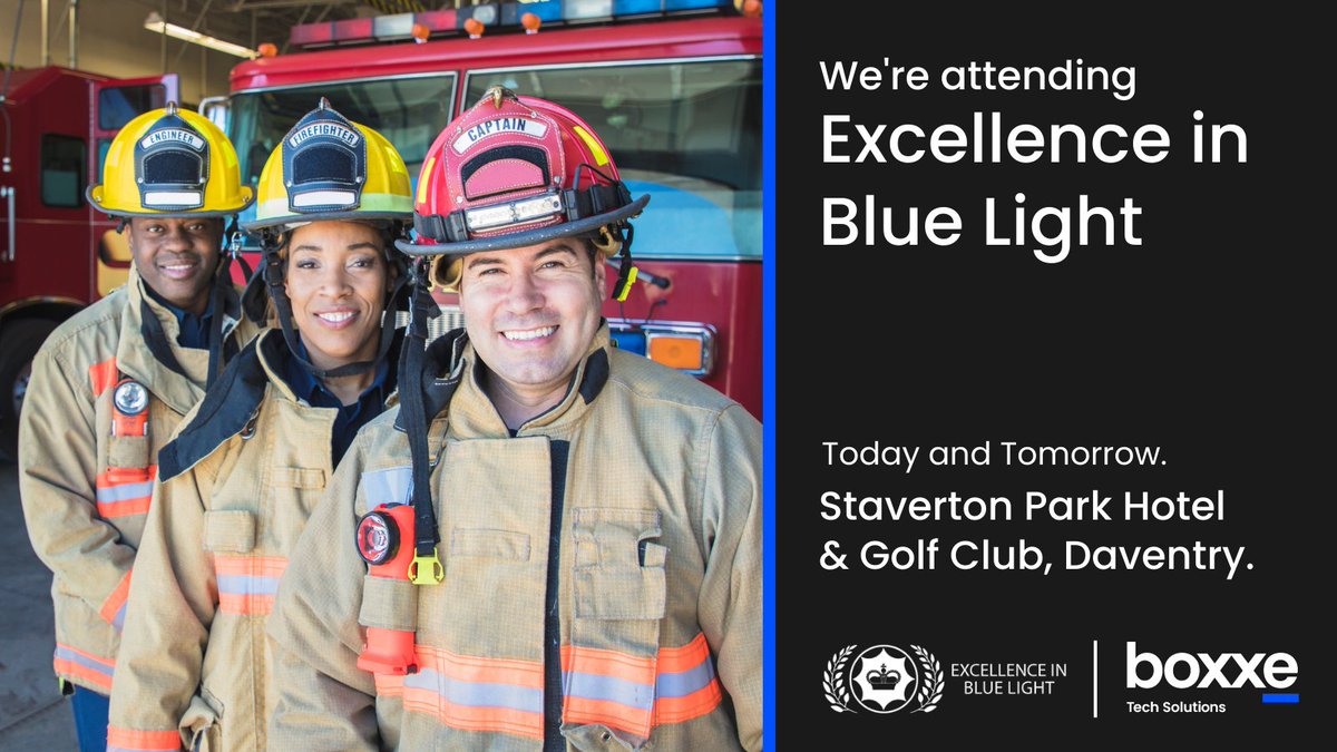 boxxe_UK's tweet photo. 🎉 Today's the day! @EIBlueLight is here! We're thrilled to be part of a gathering of leaders from Police, Fire &amp; Rescue Services &amp; Ambulance Trusts. boxxe's own Mark Mottashed will be speaking.

Follow the conversation 👉 @EIBlueLight

#boxxe #boxxeNews #MakingTechHuman https://t.co/hL5yTJQ90R