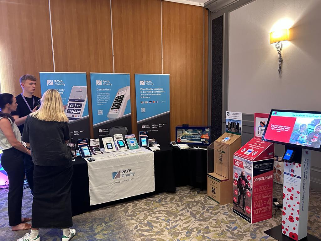 Payacharity's tweet photo. Day 2 of #ScotConf is underway, please come visit us at stand 19 and say hello!

We've got a large display of our various contactless donation devices, free standing units and digital displays available to demo.

#networking #fundraising #contactless #phonepos #digtialdonations https://t.co/EbdiQMZVek
