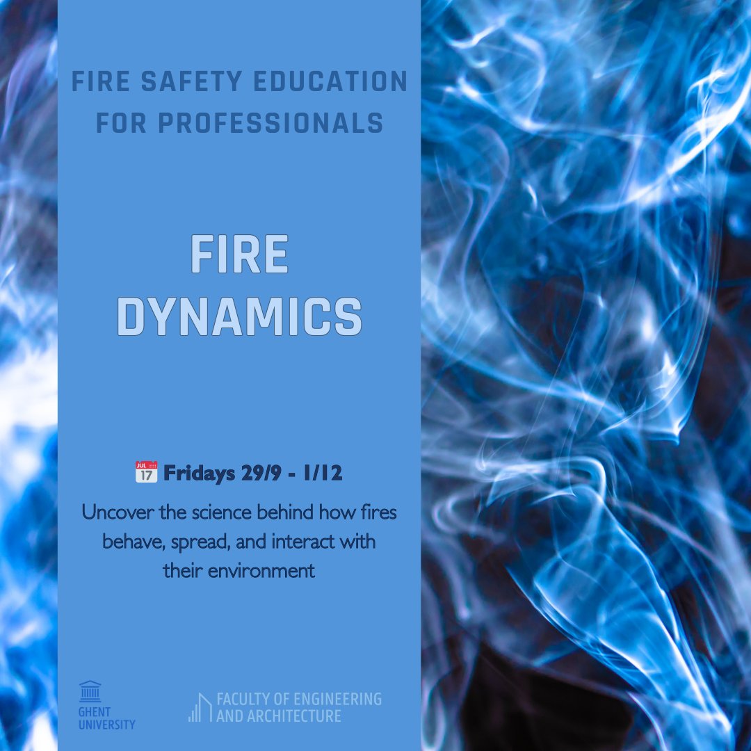 MFSE_GhentUni's tweet image. 🔥 Fire Safety education for professionals🔥

studiekiezer.ugent.be/postgraduate-s…

Participants can decide to spread the completion of the programme over (more than) 2 years, or choose to take up a specific course. 

#ContinuedLearning #levenslangleren #FireSafety #Engineering