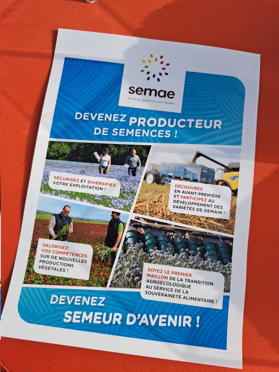 J2 à <a href="/Innovagri1/">Innov-Agri</a> sous le 😎 ! Stand C64 pour parler productions de semences, si vous souhaitez vous diversifier c'est le moment ! 😉 Devenez un des premiers maillons de la création variétale. 🌱
#ceuxquifontlessemences