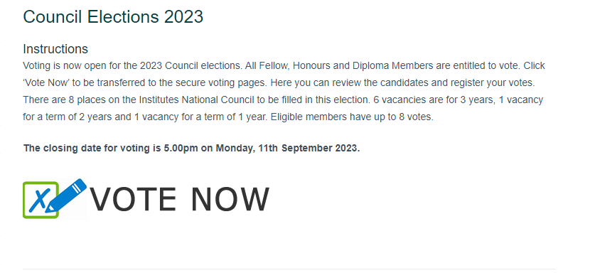 IRRV_SevSWAssoc's tweet photo. If you are entitled to vote dont forget the #IRRV Council Elections close on the 11th of September  2023 https://t.co/JRssDNJw2V