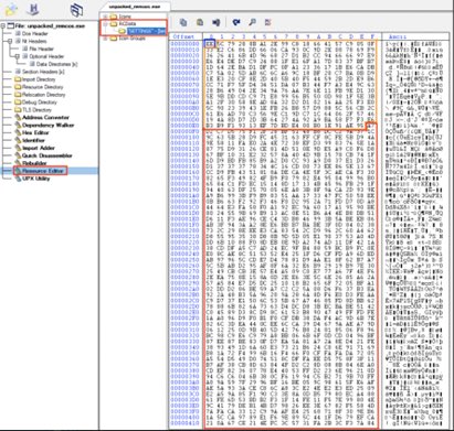 @cxy0r @reecdeep @malwrhunterteam @James_inthe_box @JAMESWT_MHT @VirITeXplorer @guelfoweb @Kostastsale @pr0xylife @fr0s7_ @executemalware The configs are RC4 encrypted and stored in the RCData resource of the binary.
The first byte is the length of the key to follow up and the rest is the encrypted data.