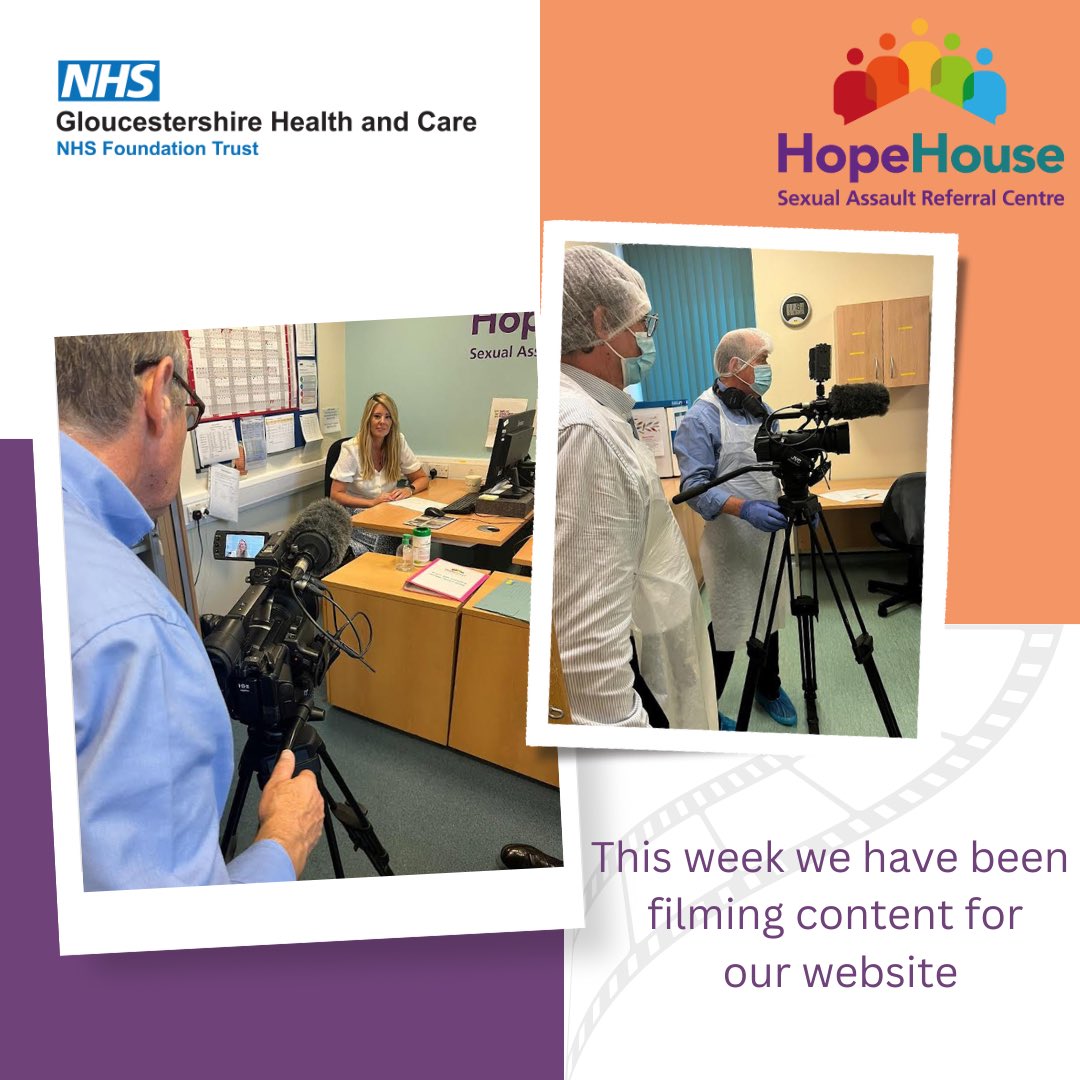 This week we have been raising awareness of our service, and the self referral pathway, by filming exciting new content for our website 🎥 

Our website already has lots of information about how we can support someone, check out our page- hopehouse.nhs.uk/sarc/ 💻
