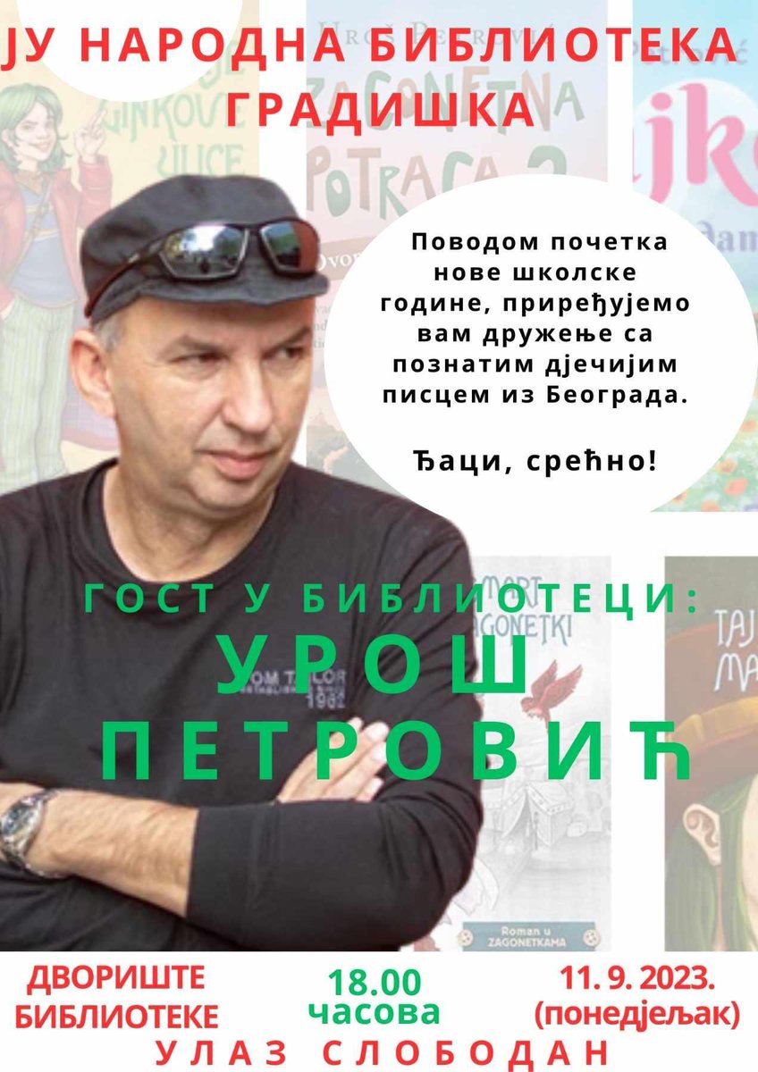 JU_NBG's tweet photo. 🗓️ 11. 9. 2023.

⏰18.00 h

📍ДВОРИШТЕ БИБЛИОТЕКЕ https://t.co/DsOmRmnHFH