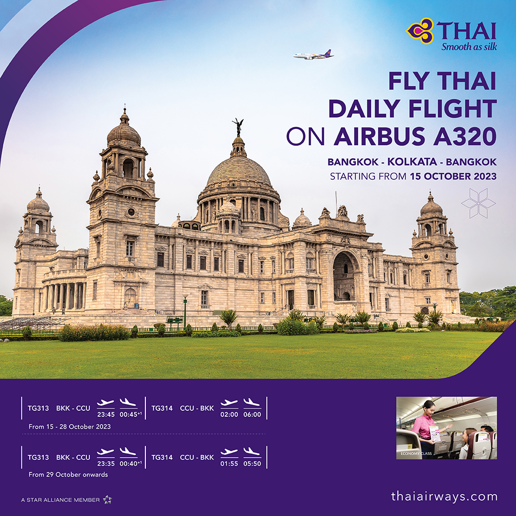 ThaiAirways's tweet photo. Unveil the world with #ThaiAirways to 3 destinations: #Kaohsiung, #Penang, #Kolkata, with our full-service daily flights (7 flts/week) on the Airbus #A320 Starting on October 15, 2023
Book your journey👉🏻https://t.co/eVXjZkmSyQ
*T&Cs apply. #Taiwan #Malaysia #India #iFlyTHAI #tg https://t.co/eTEl6tN1Ew
