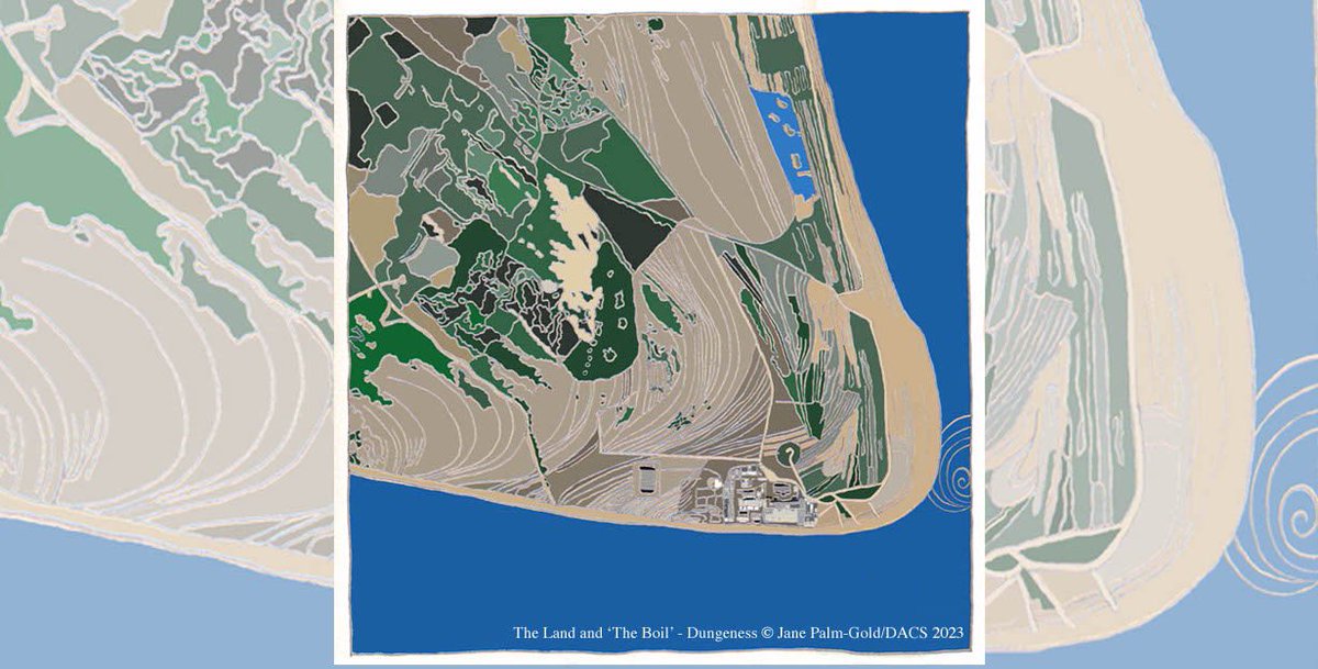 The Land and 'The Boil' - Dungeness' © Jane Palm-Gold/DACS 2023. Intro board image from my forthcoming show about Derek Jarman and his relationship with the land, 'From Soho to the Fifth Continent'.