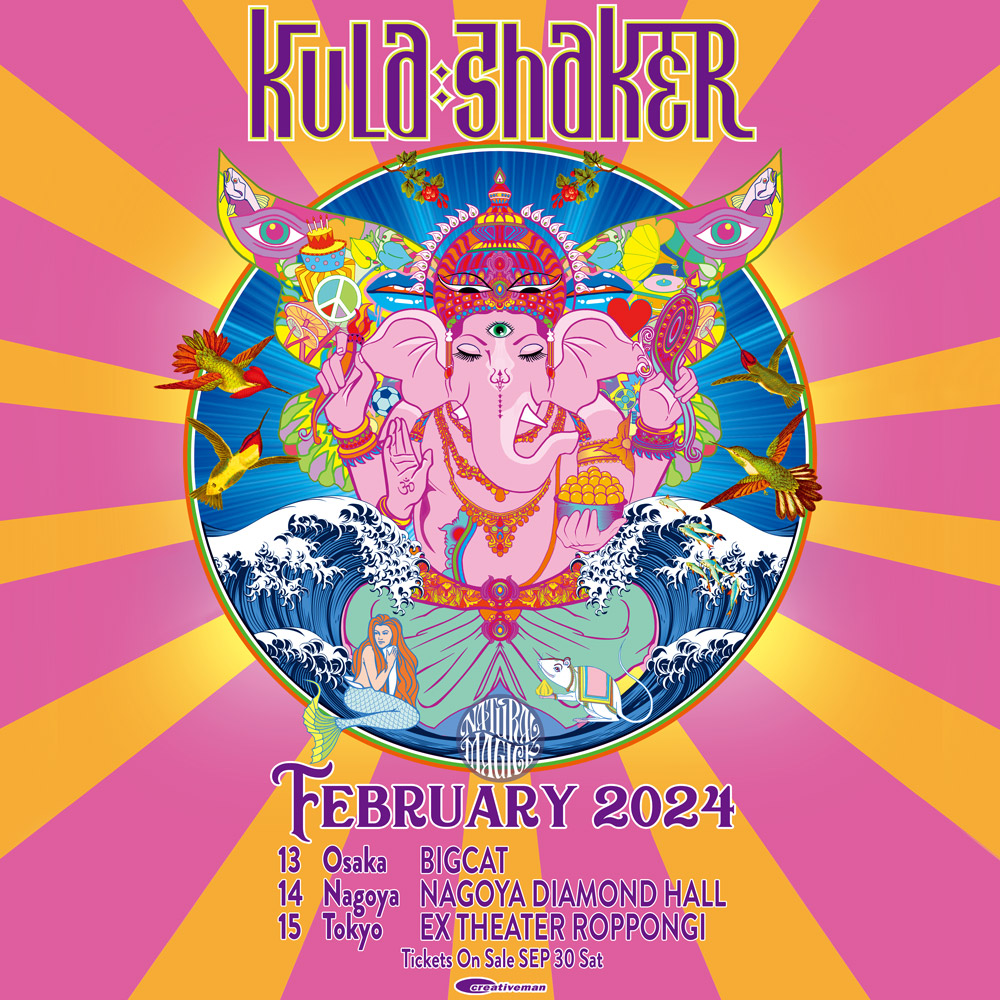 KULA SHAKER 新規公演決定！】 クリスピアン・ミルズ率いるUKロック