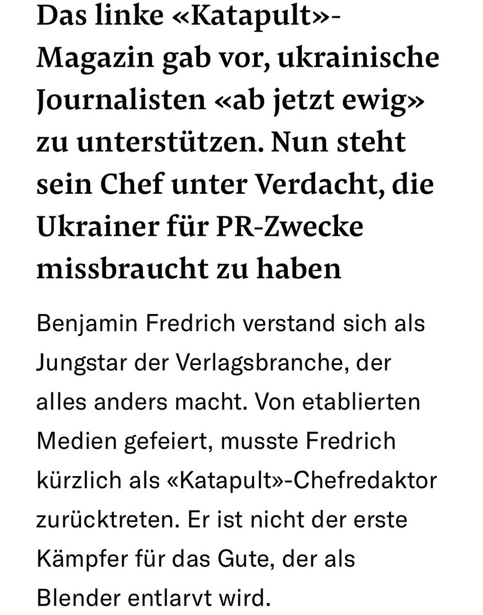 PolitRealist's tweet image. Das Katapult Magazin ist insolvent.

Ein älterer Artikel 08.02.2023 der NZZ deckt Ungereimtheiten auf.

#katapult #katapultmagazin #russland #ukraine